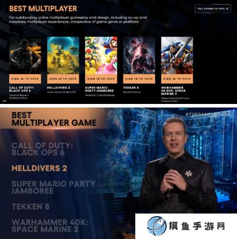 《絕地潛兵2》榮獲TGA 2024最佳多人游戲獎